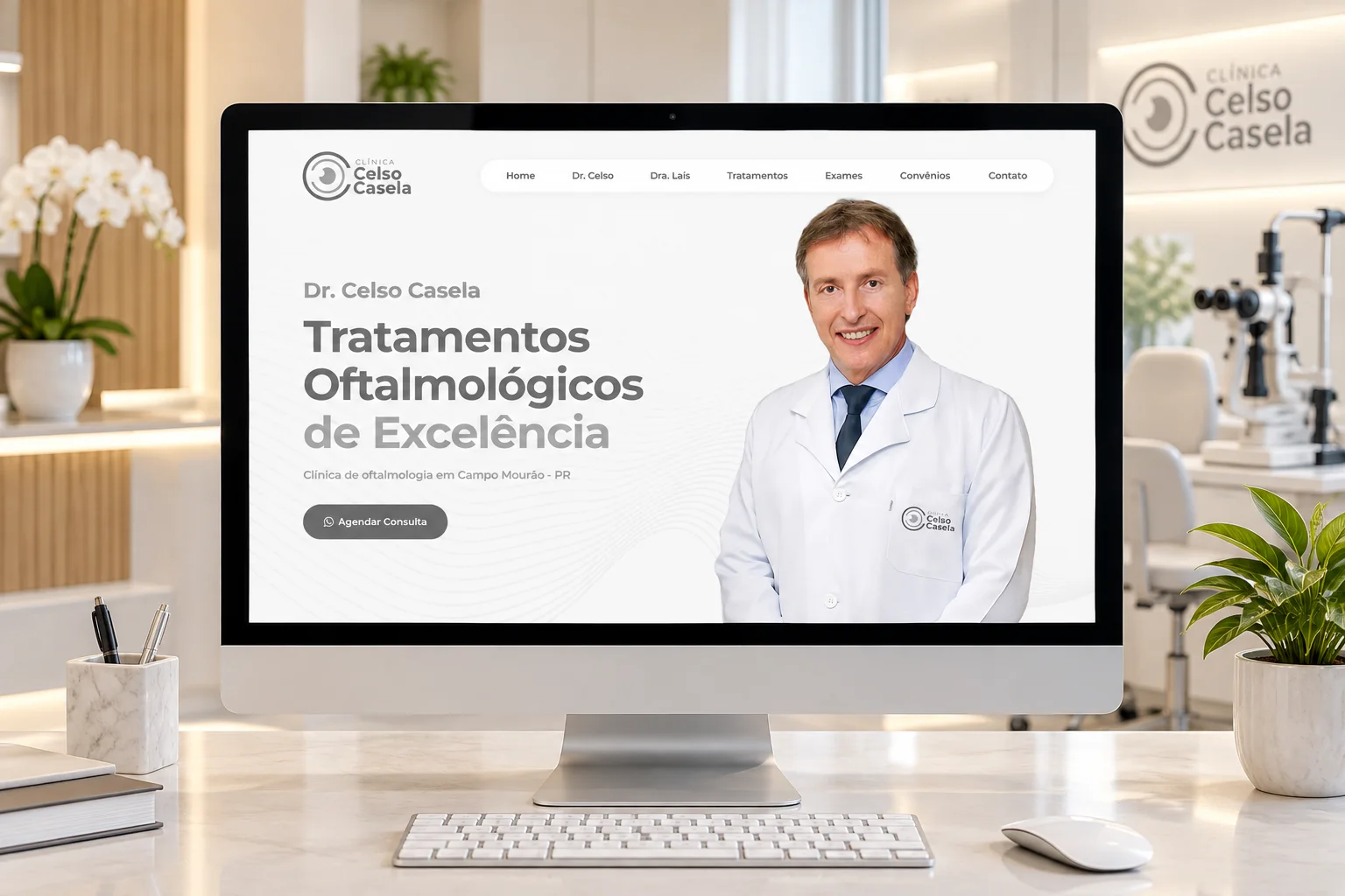 Clínica Dr. Celso Casela · Site, imagem 1 de 2