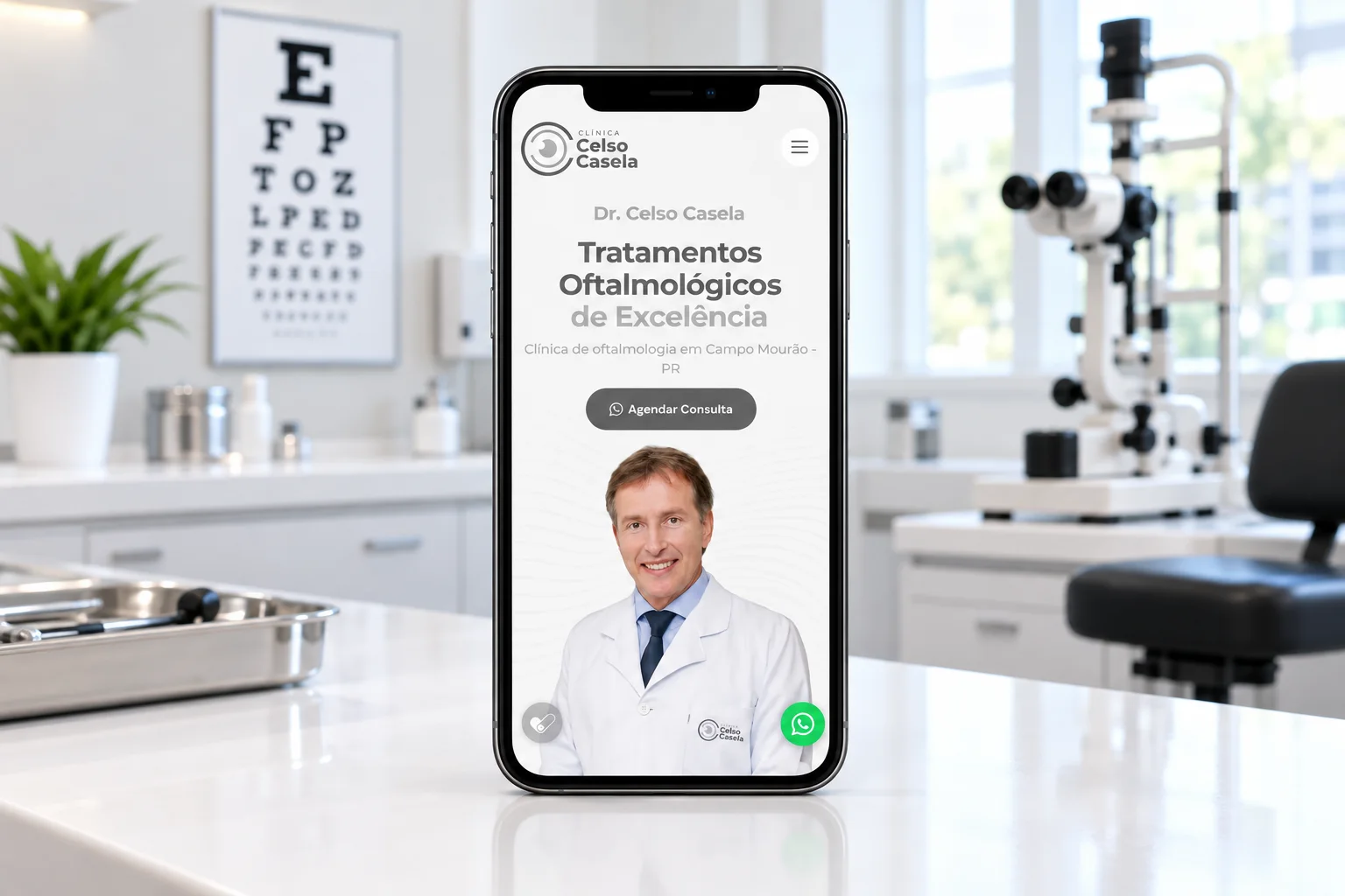 Clínica Dr. Celso Casela · Site, imagem 2 de 2