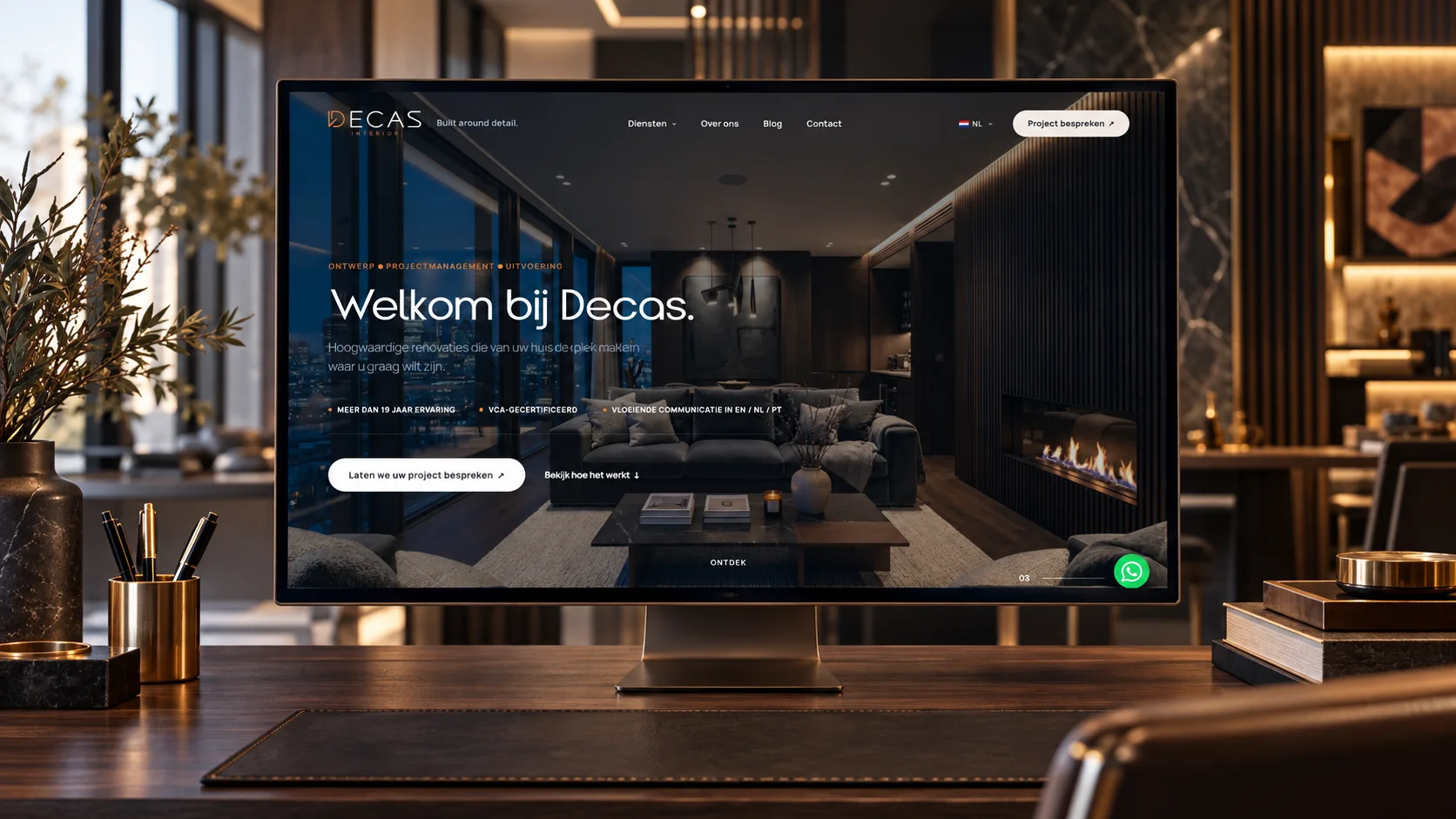 Decas Interior · Site, imagem 1 de 2