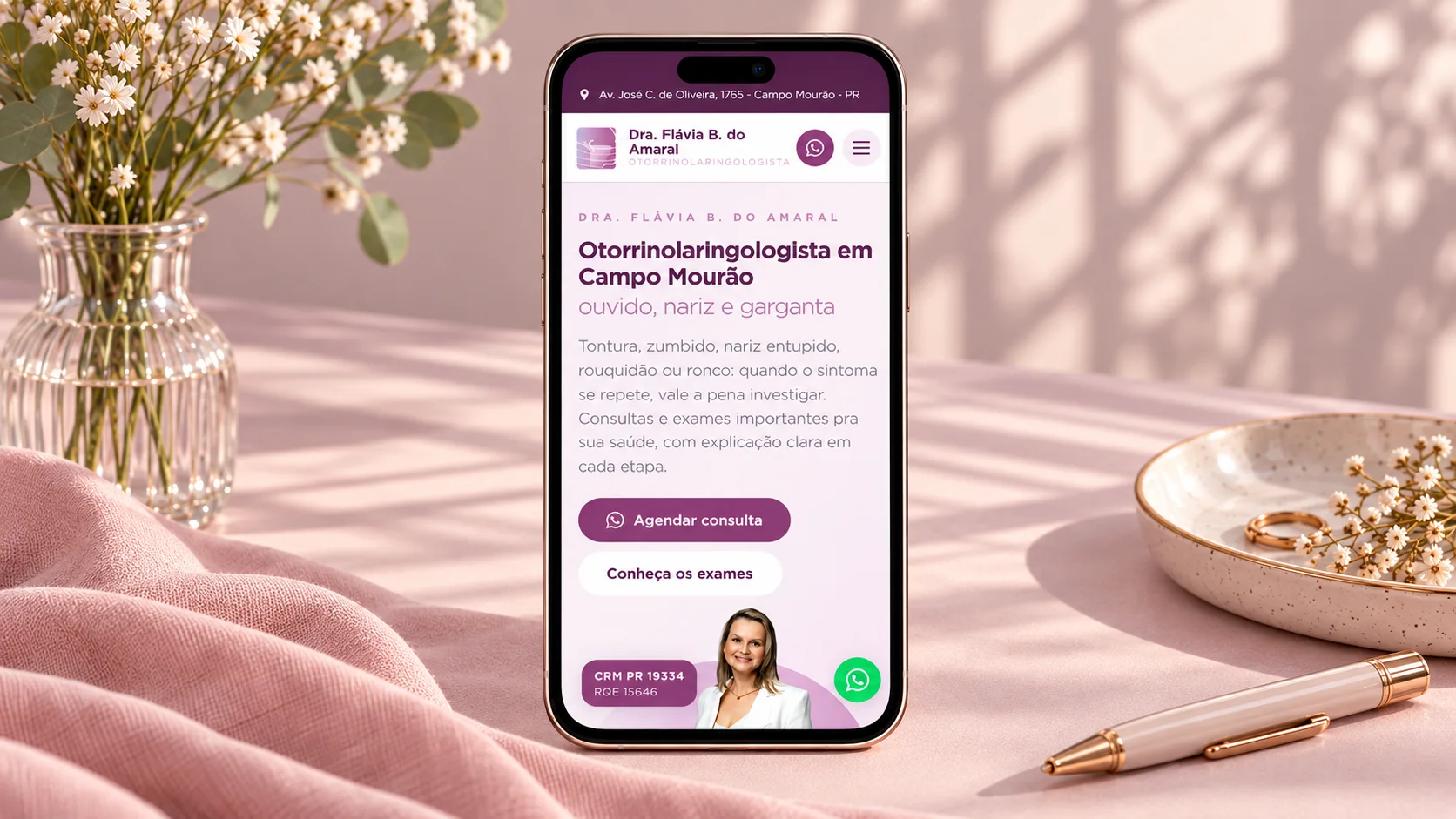 Dra. Flávia Amaral · Site, imagem 2 de 2