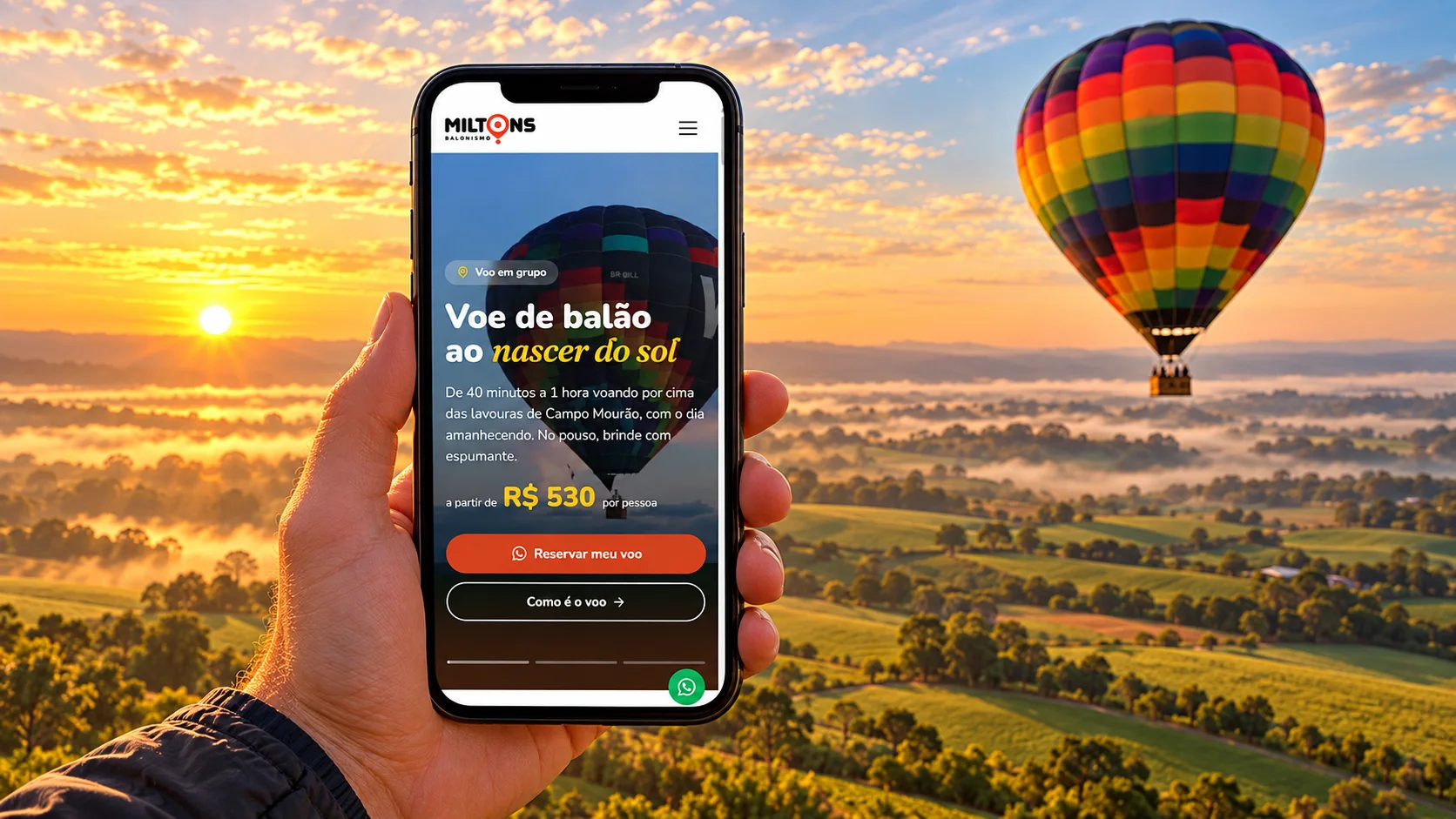 Milton's Balonismo · Site, imagem 2 de 2